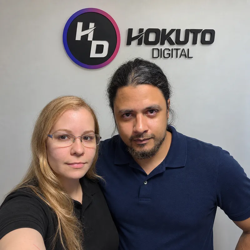 Orlando Rodriguez e Isamar Fernandes - Fundadores de Hokuto Digital
